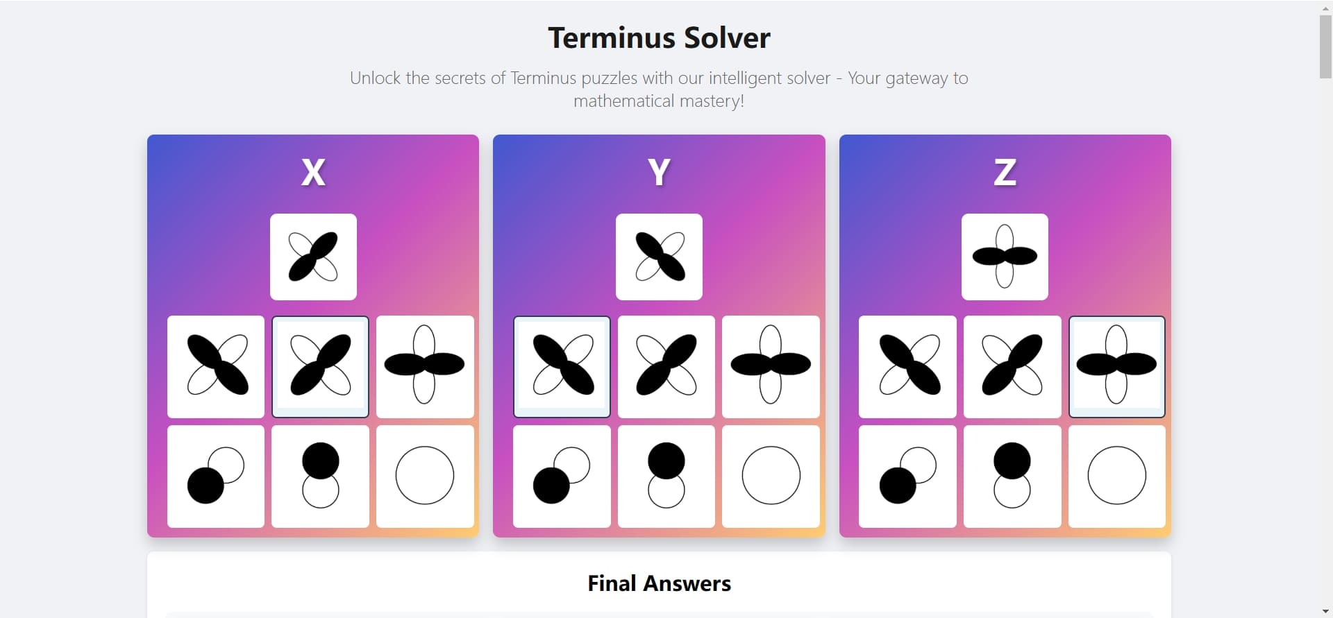 Terminus Calculator GitHub